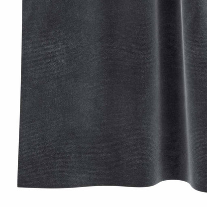 Verdunkelungsvorhänge 2 pcs Schwarz 140 x 140 cm Samt