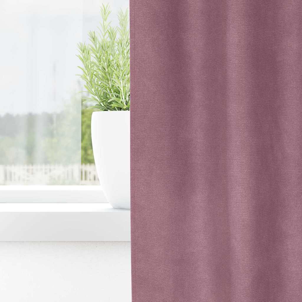 Verdunkelungsvorhänge 2 pcs Dunkelblau 140 x 140 cm Samt
