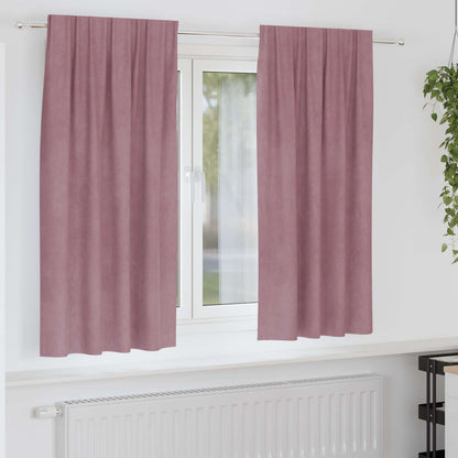 Verdunkelungsvorhänge 2 pcs Schwarz 140 x 175 cm Samt