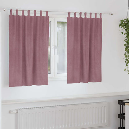 Verdunkelungsvorhänge 2 pcs Schwarz 140 x 140 cm Samt