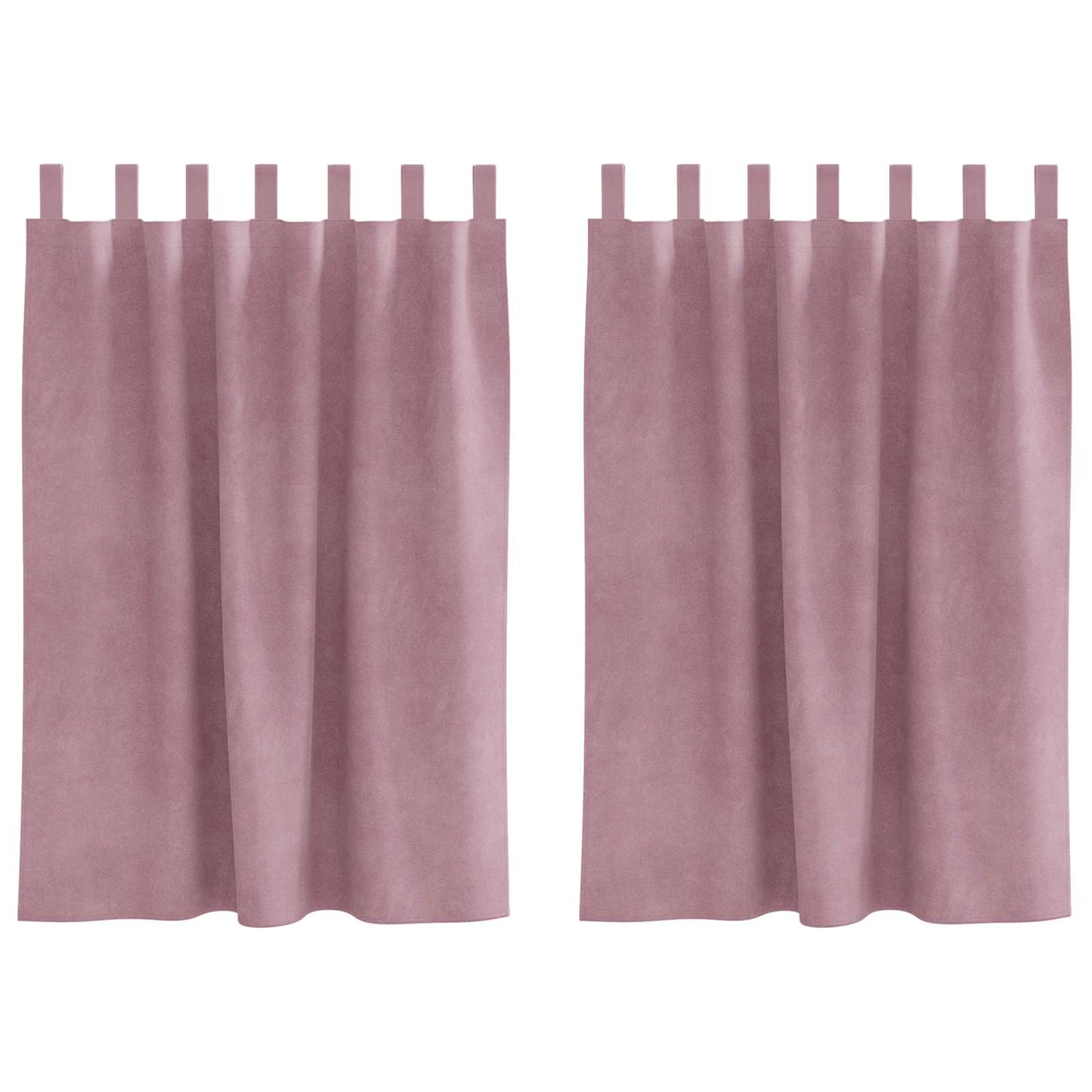 Verdunkelungsvorhänge 2 pcs Schwarz 140 x 140 cm Samt