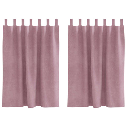 Verdunkelungsvorhänge 2 pcs Schwarz 140 x 140 cm Samt