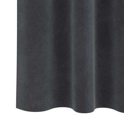 Verdunkelungsvorhänge 2 pcs Schwarz 140 x 175 cm Samt