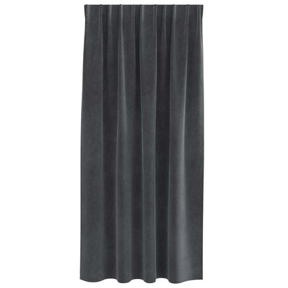 Verdunkelungsvorhänge 2 pcs Schwarz 140 x 175 cm Samt