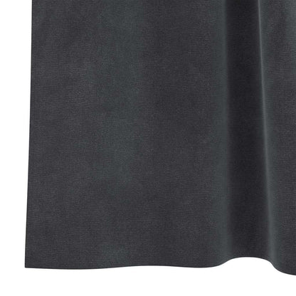 Verdunkelungsvorhänge 2 pcs Schwarz 140 x 140 cm Samt