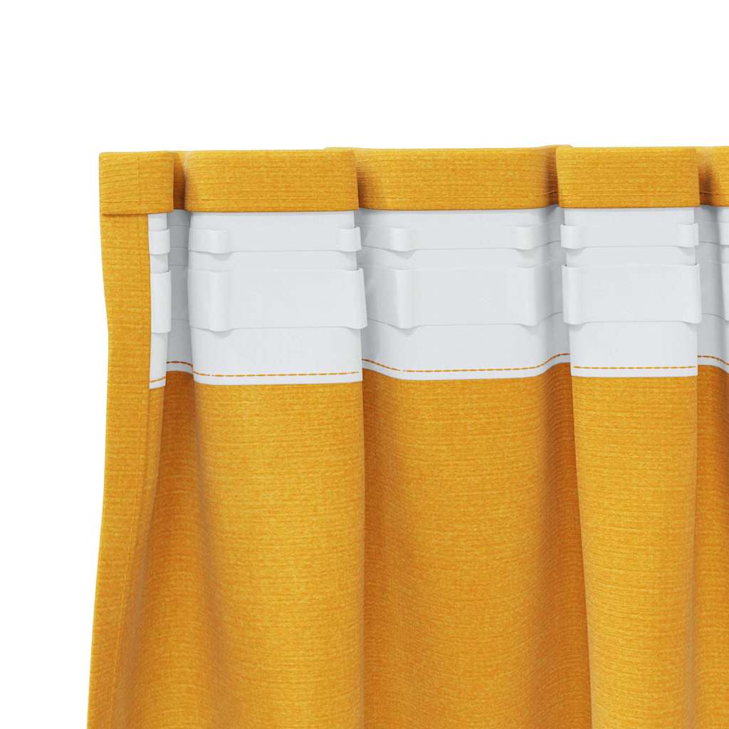 Verdunkelungsvorhänge 2 pcs Dunkelblau 140 x 140 cm Samt