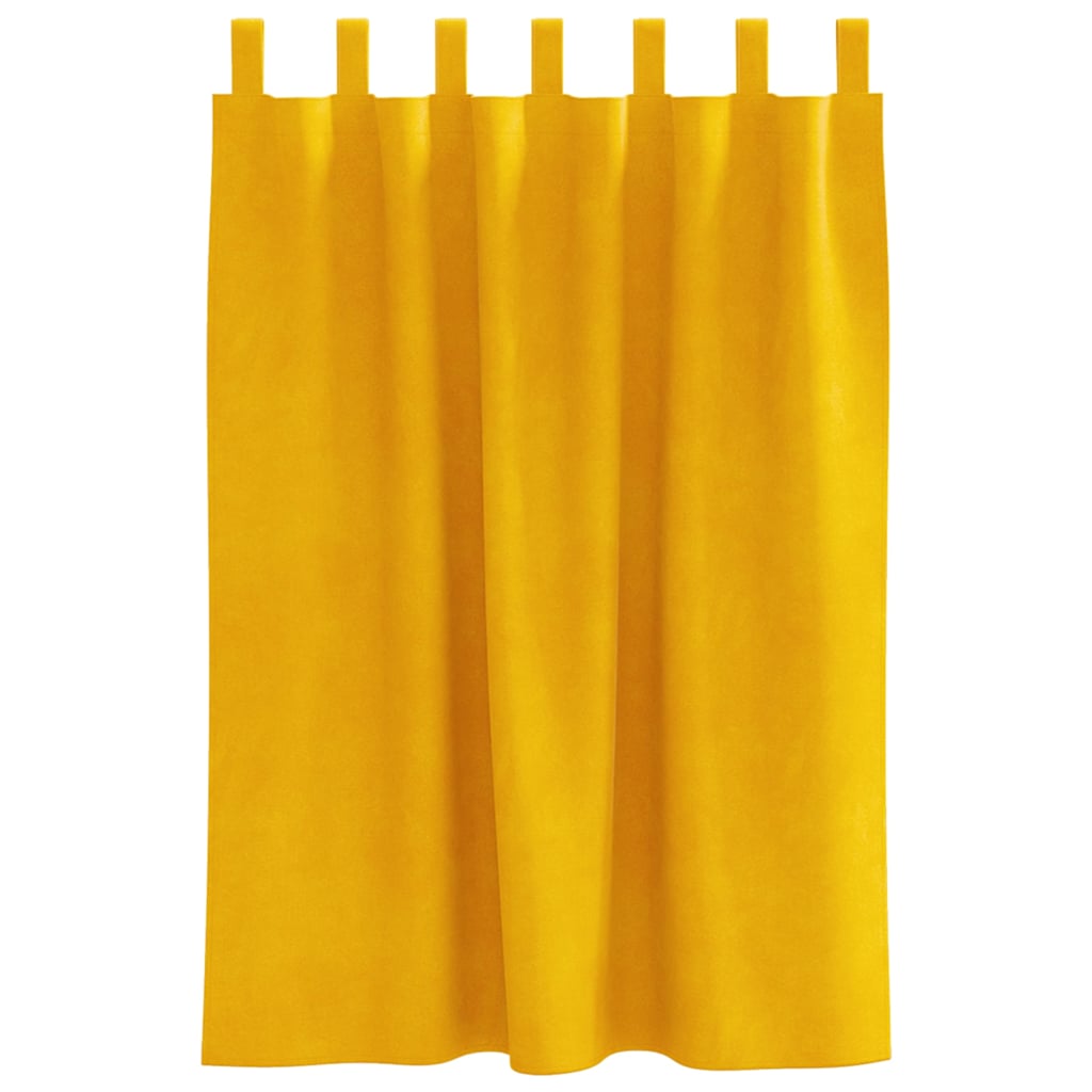 Verdunkelungsvorhänge 2 pcs Schwarz 140 x 140 cm Samt