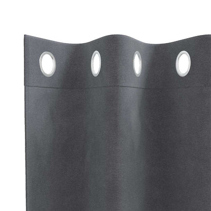 Verdunkelungsvorhänge 2 pcs Schwarz 140 x 140 cm Samt