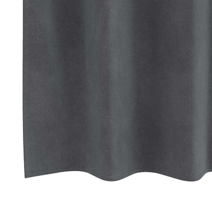 Verdunkelungsvorhänge 2 pcs Schwarz 140 x 140 cm Samt