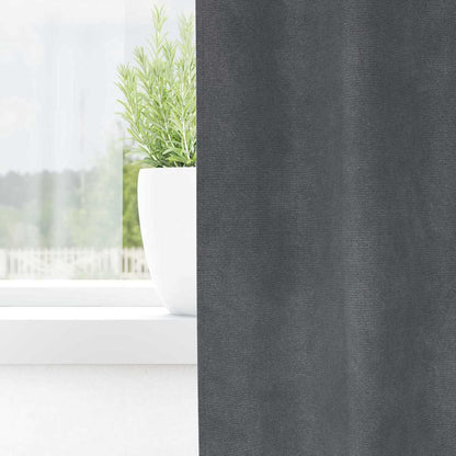 Verdunkelungsvorhänge 2 pcs Schwarz 140 x 140 cm Samt