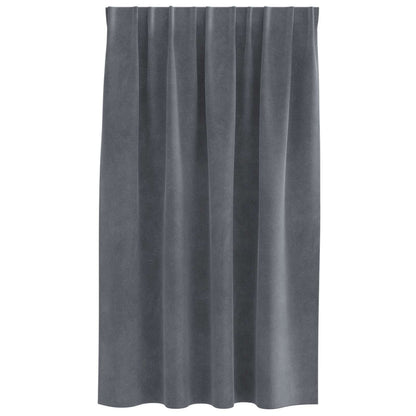 Verdunkelungsvorhänge 2 pcs Dunkelblau 140 x 140 cm Samt