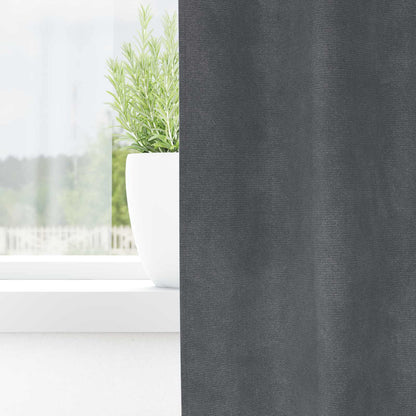 Verdunkelungsvorhänge 2 pcs Schwarz 140 x 175 cm Samt