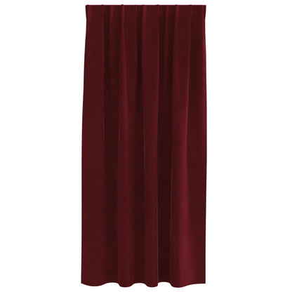 Verdunkelungsvorhänge 2 pcs Schwarz 140 x 175 cm Samt