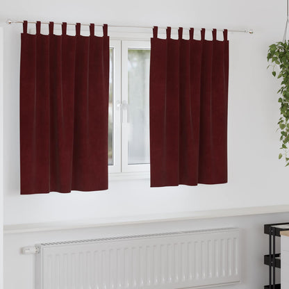 Verdunkelungsvorhänge 2 pcs Schwarz 140 x 140 cm Samt