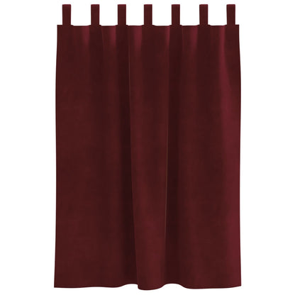 Verdunkelungsvorhänge 2 pcs Schwarz 140 x 140 cm Samt