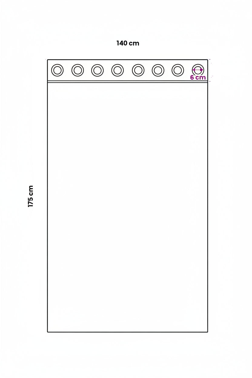 Verdunkelungs-Vorhänge mit Ringen 2 pcs Beige 175 x 140 cm
