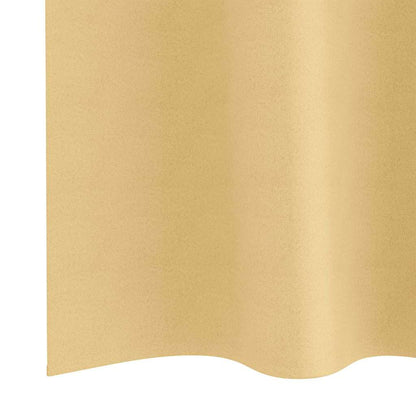 Verdunkelungs-Vorhänge mit Ringen 2 pcs Beige 225 x 140 cm