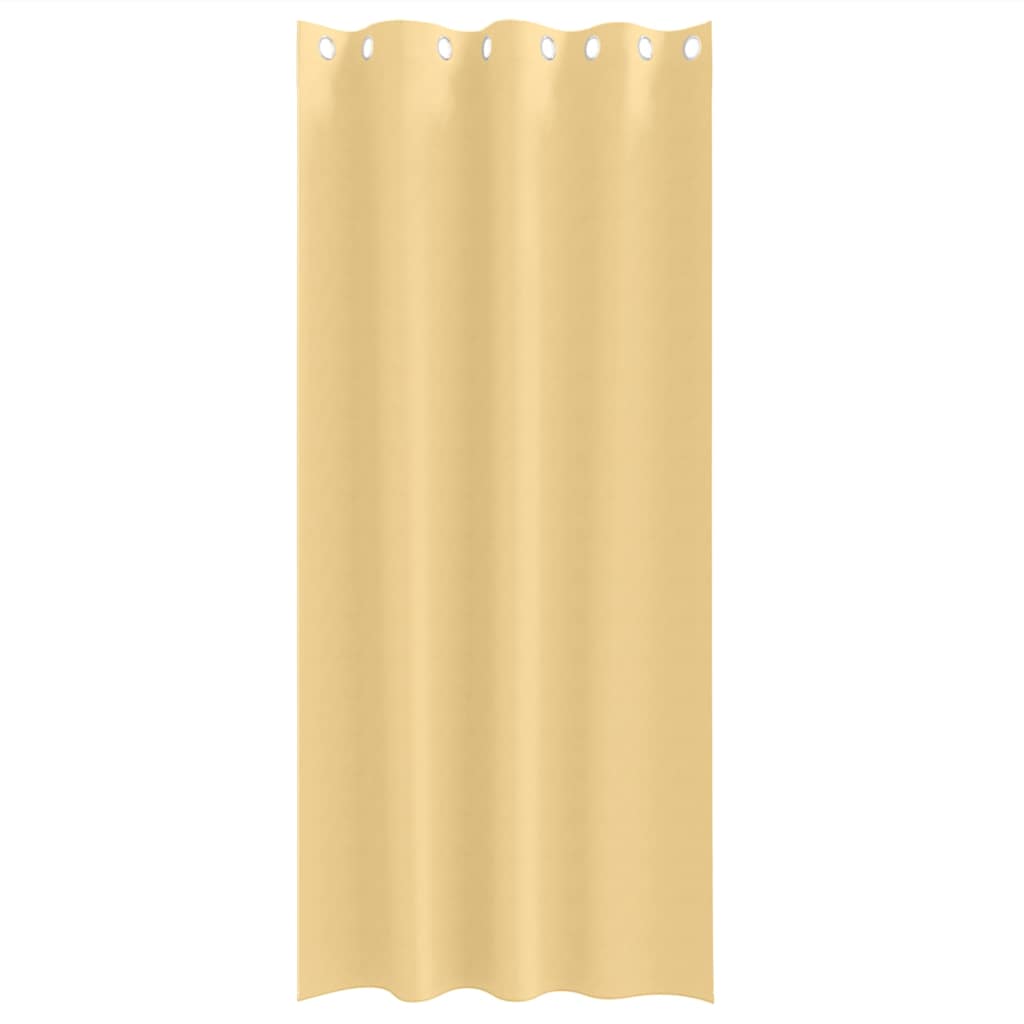 Verdunkelungs-Vorhänge mit Ringen 2 pcs Beige 225 x 140 cm