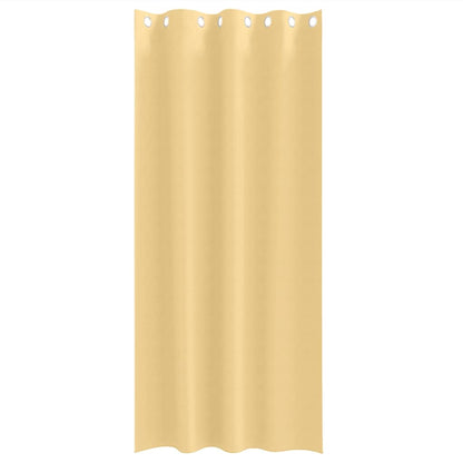Verdunkelungs-Vorhänge mit Ringen 2 pcs Beige 225 x 140 cm