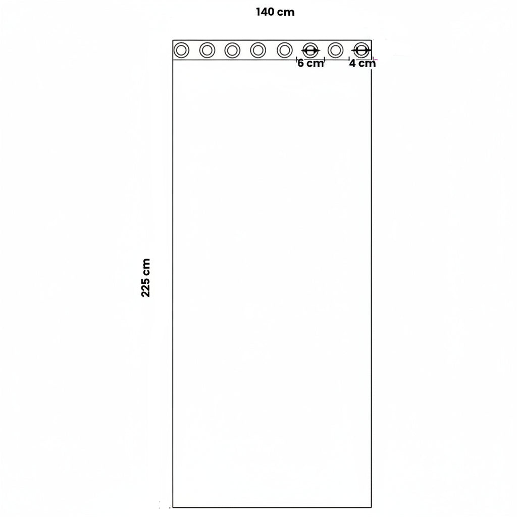 Verdunkelungs-Vorhänge mit Ringen 2 pcs Beige 225 x 140 cm