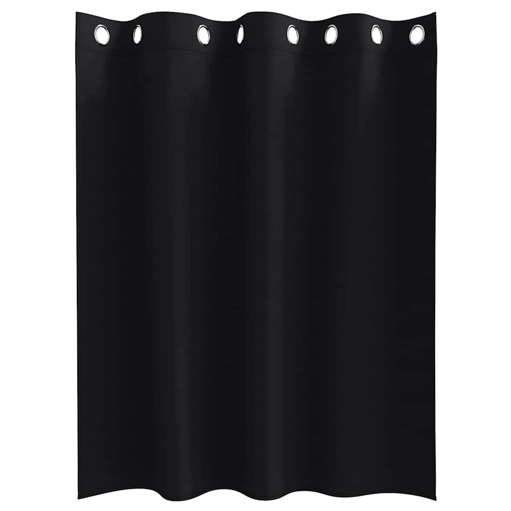 Verdunkelungs-Vorhänge mit Ringen 2 pcs Beige 140 x 140 cm