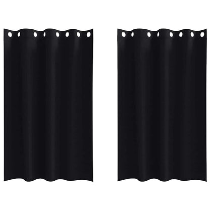 Verdunkelungs-Vorhänge mit Ringen 2 pcs Beige 175 x 140 cm