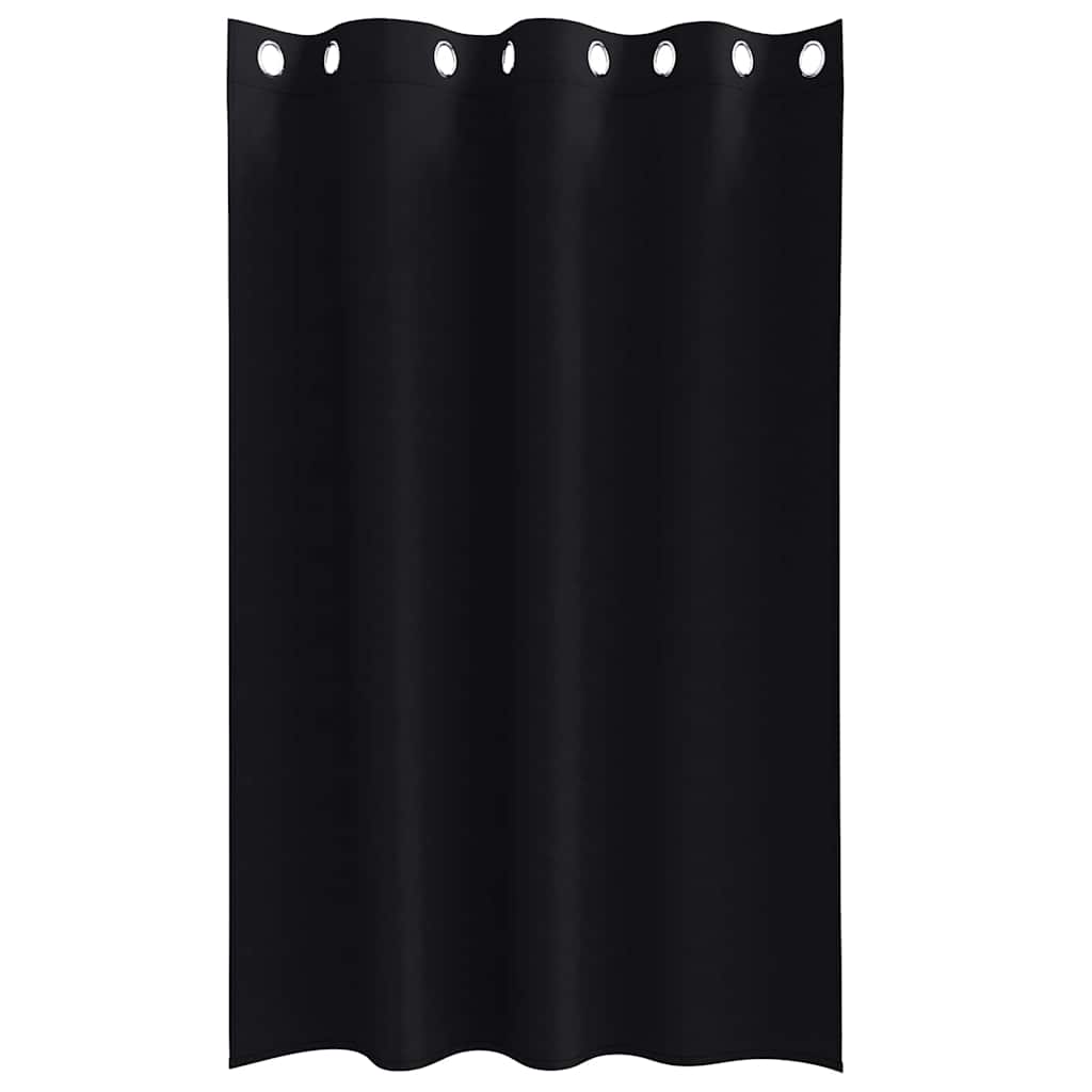 Verdunkelungs-Vorhänge mit Ringen 2 pcs Beige 175 x 140 cm