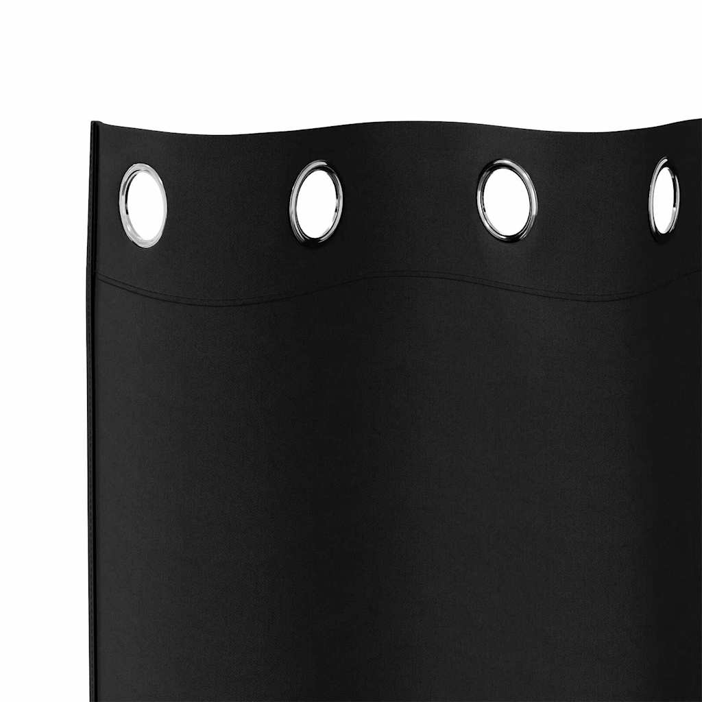 Verdunkelungs-Vorhänge mit Ringen 2 pcs Beige 225 x 140 cm