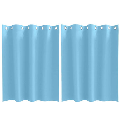 Verdunkelungs-Vorhänge mit Ringen 2 pcs Beige 140 x 140 cm