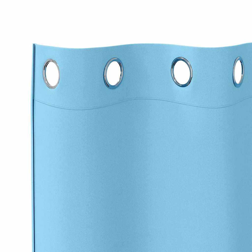 Verdunkelungs-Vorhänge mit Ringen 2 pcs Beige 175 x 140 cm