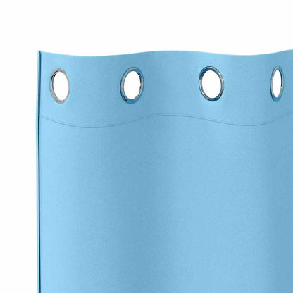 Verdunkelungs-Vorhänge mit Ringen 2 pcs Beige 225 x 140 cm
