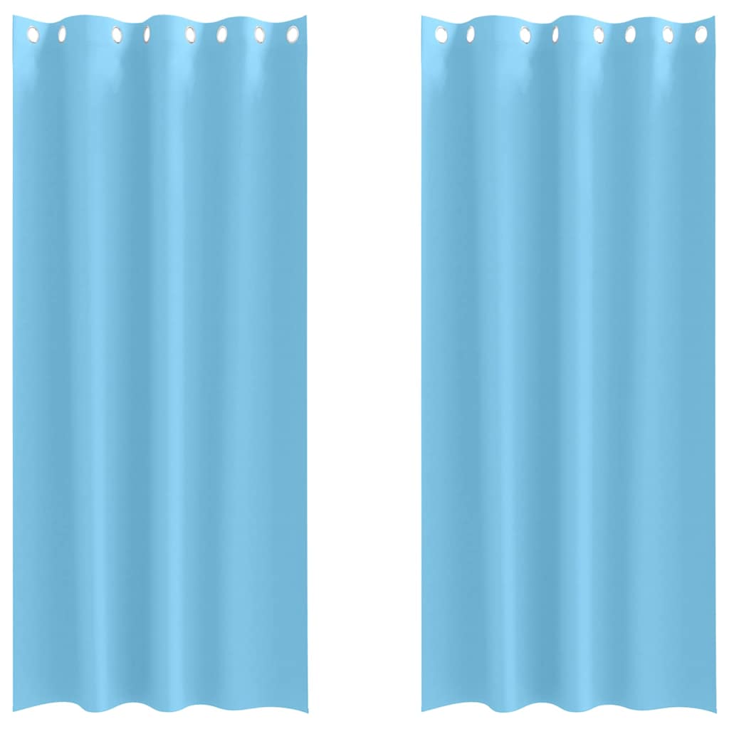 Verdunkelungs-Vorhänge mit Ringen 2 pcs Beige 225 x 140 cm