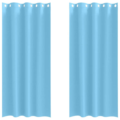 Verdunkelungs-Vorhänge mit Ringen 2 pcs Beige 225 x 140 cm