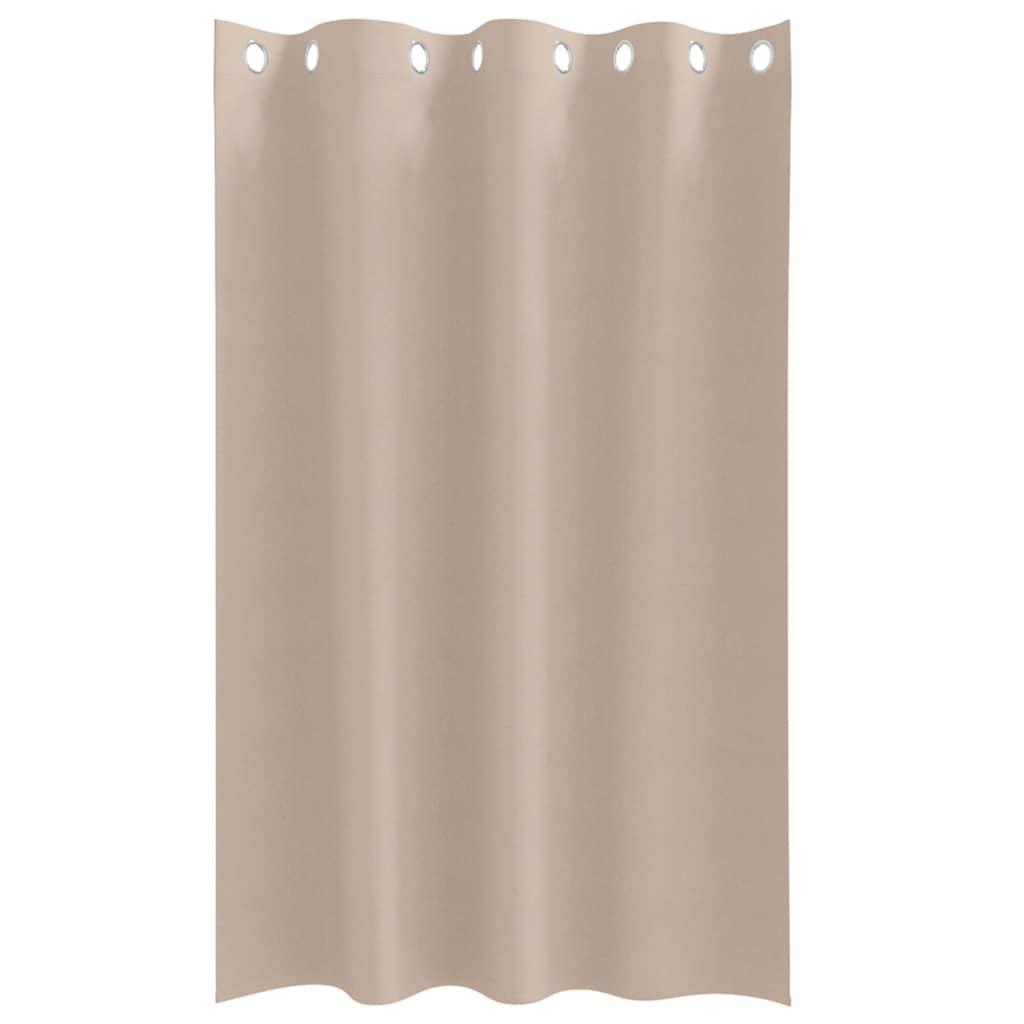 Verdunkelungs-Vorhänge mit Ringen 2 pcs Beige 175 x 140 cm
