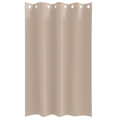 Verdunkelungs-Vorhänge mit Ringen 2 pcs Beige 175 x 140 cm