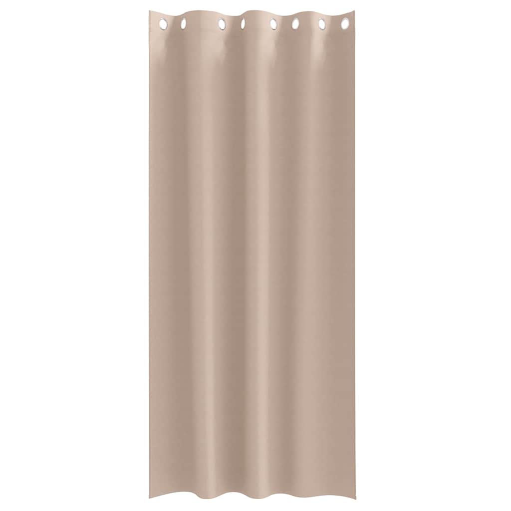 Verdunkelungs-Vorhänge mit Ringen 2 pcs Beige 225 x 140 cm