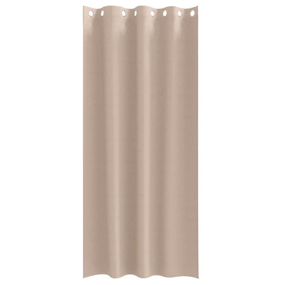 Verdunkelungs-Vorhänge mit Ringen 2 pcs Beige 225 x 140 cm