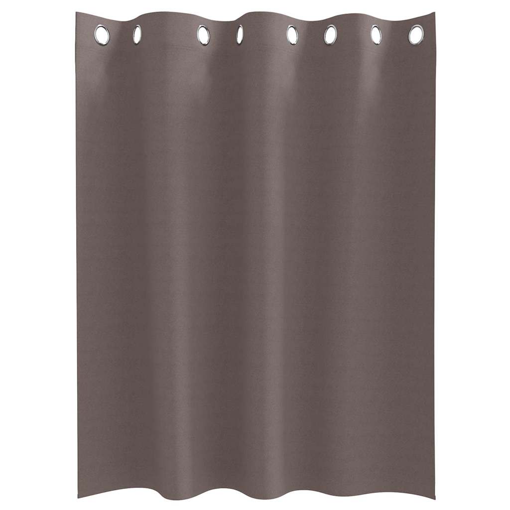 Verdunkelungs-Vorhänge mit Ringen 2 pcs Beige 140 x 140 cm