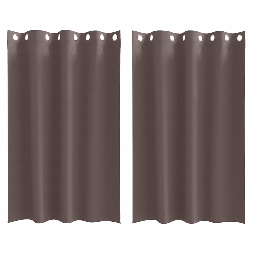 Verdunkelungs-Vorhänge mit Ringen 2 pcs Beige 175 x 140 cm