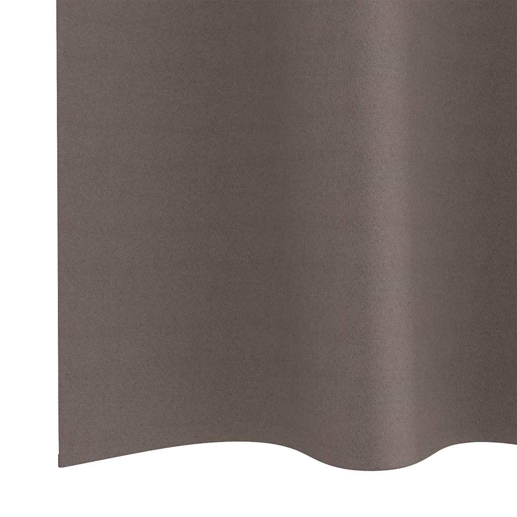 Verdunkelungs-Vorhänge mit Ringen 2 pcs Beige 225 x 140 cm