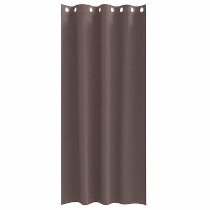 Verdunkelungs-Vorhänge mit Ringen 2 pcs Beige 225 x 140 cm