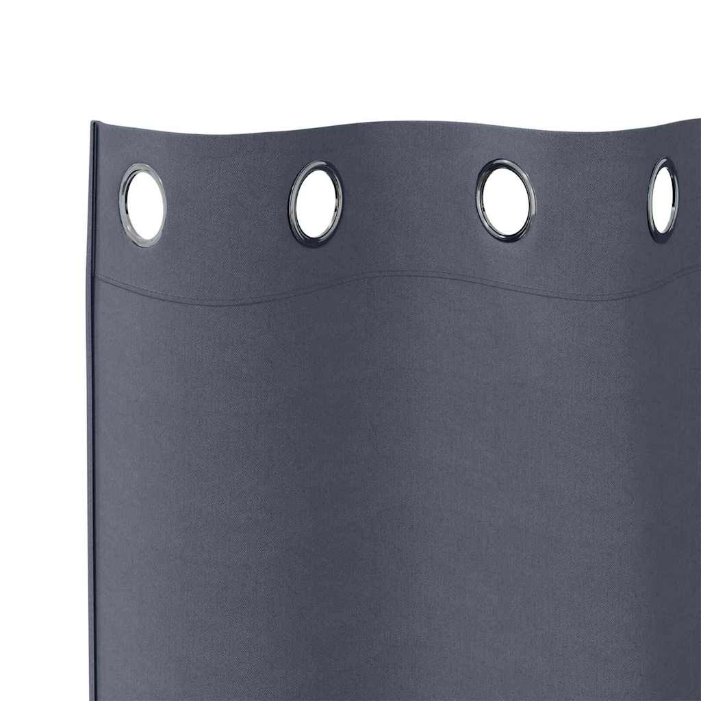 Verdunkelungs-Vorhänge mit Ringen 2 pcs Beige 225 x 140 cm