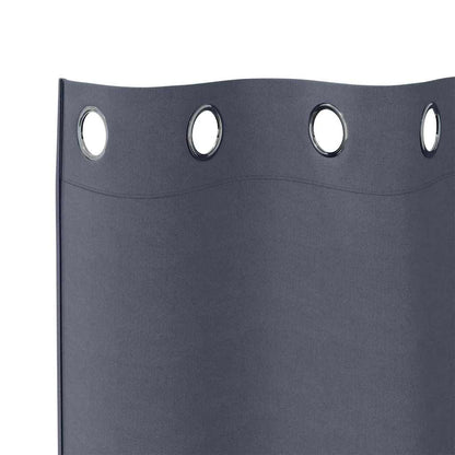 Verdunkelungs-Vorhänge mit Ringen 2 pcs Beige 225 x 140 cm