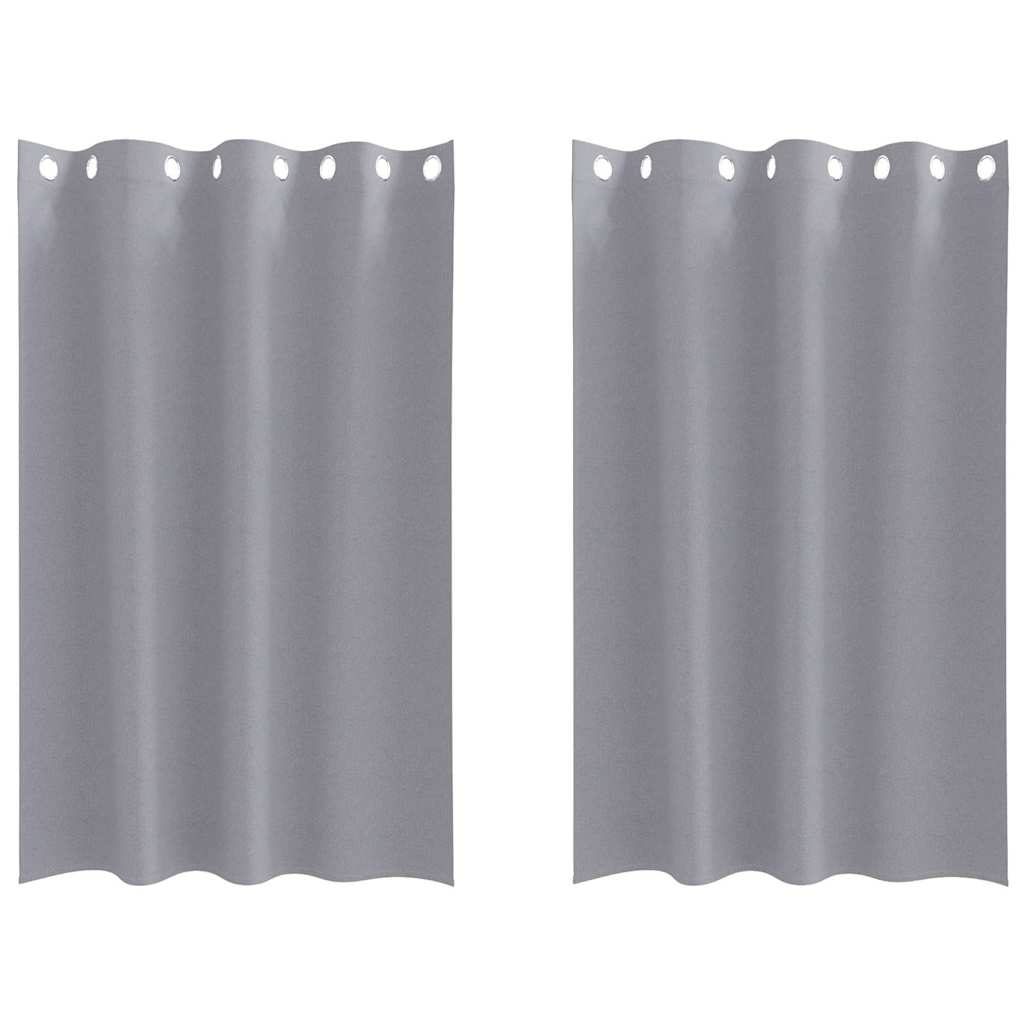 Verdunkelungs-Vorhänge mit Ringen 2 pcs Beige 175 x 140 cm
