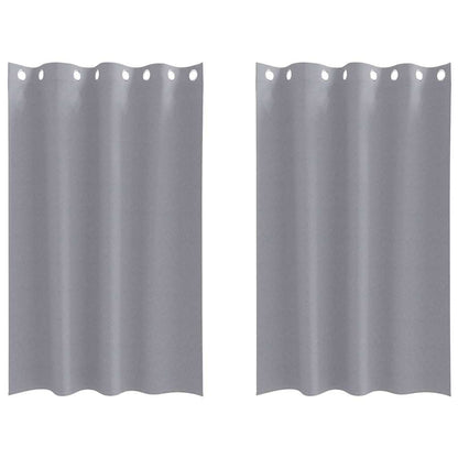 Verdunkelungs-Vorhänge mit Ringen 2 pcs Beige 175 x 140 cm