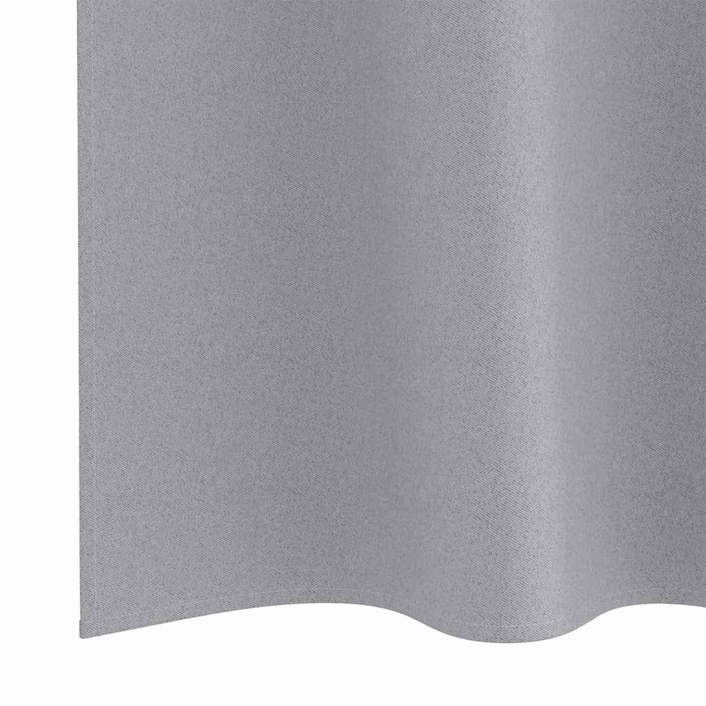 Verdunkelungs-Vorhänge mit Ringen 2 pcs Beige 225 x 140 cm
