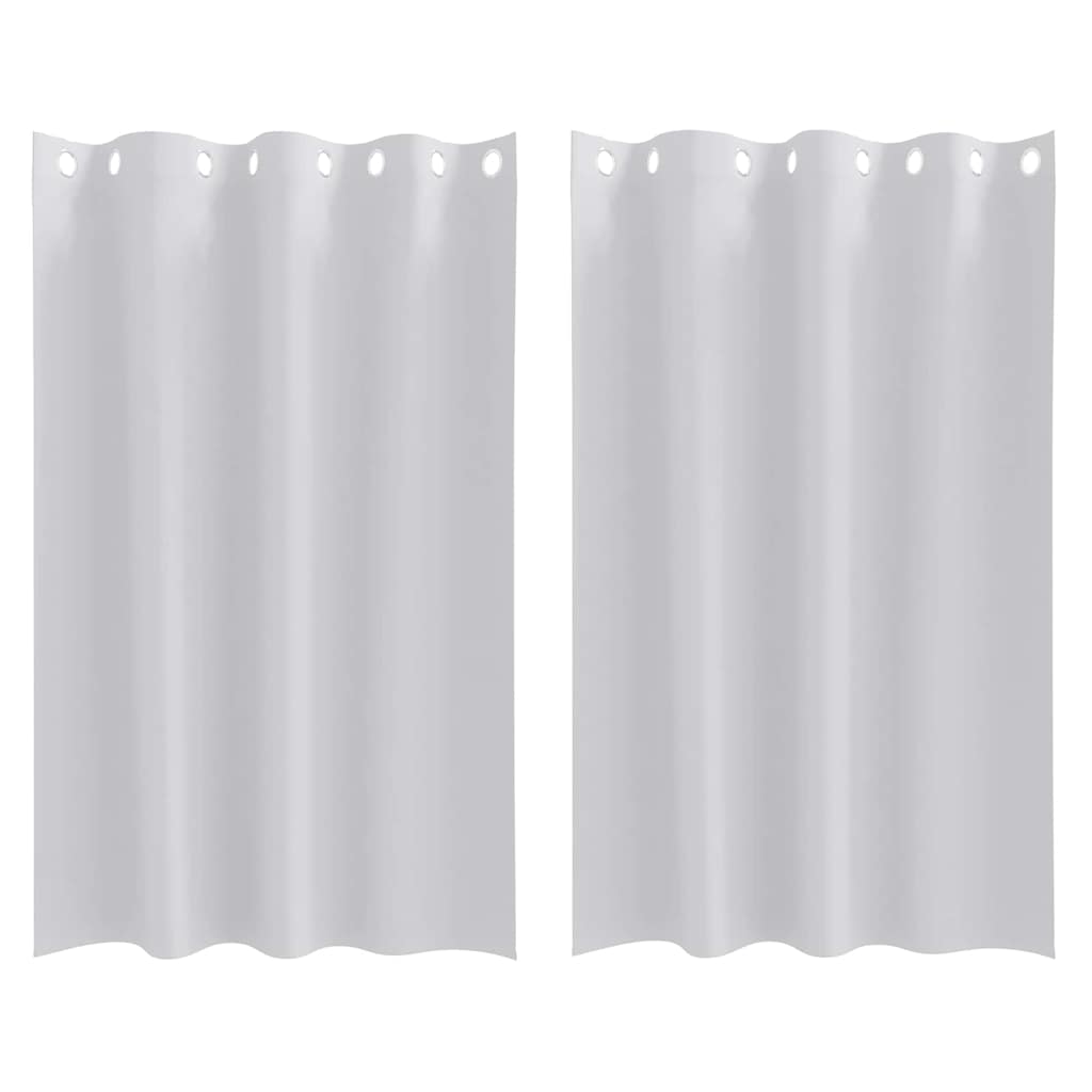 Verdunkelungs-Vorhänge mit Ringen 2 pcs Beige 175 x 140 cm