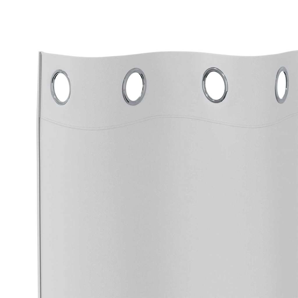 Verdunkelungs-Vorhänge mit Ringen 2 pcs Beige 225 x 140 cm