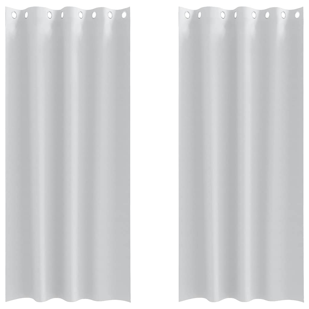 Verdunkelungs-Vorhänge mit Ringen 2 pcs Beige 225 x 140 cm