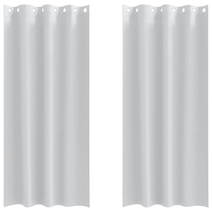 Verdunkelungs-Vorhänge mit Ringen 2 pcs Beige 225 x 140 cm